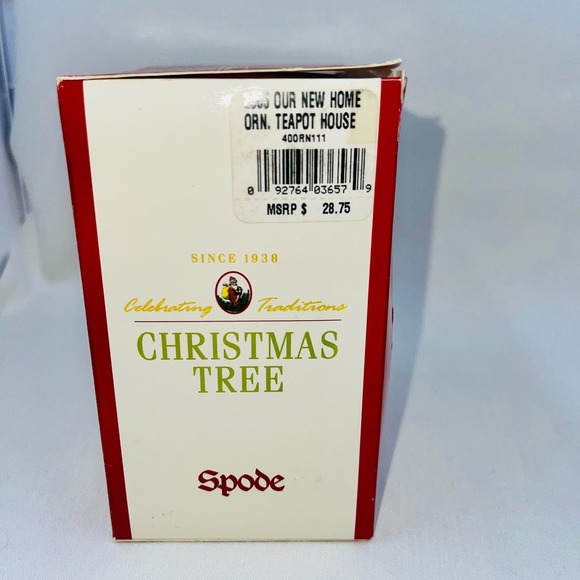 Spode Christmas Tree Signature Ornament 2003 Our Home Teapot House - Picture 7 of 8